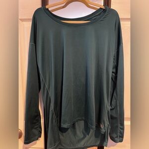 Women's Dark Green Long Sleeve Top